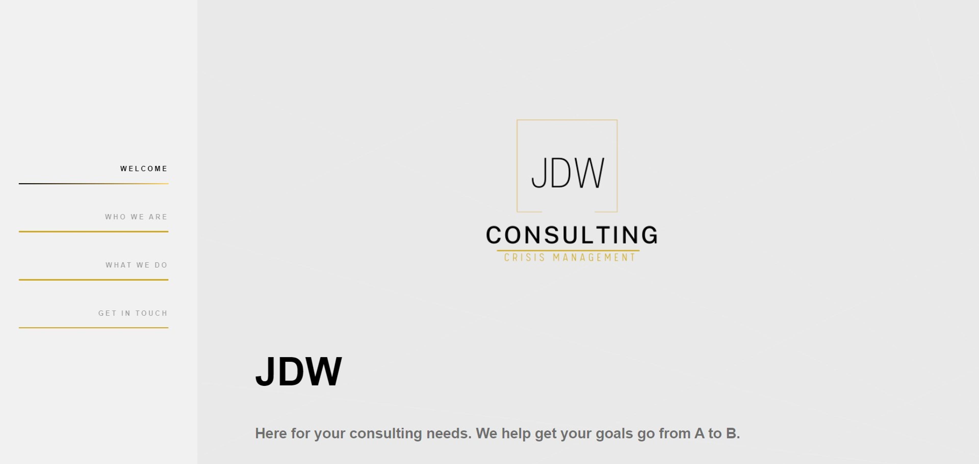 JDW Consulting Website